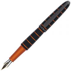 Instrumente de scris Diplomat, Stilou Diplomat Elox ring, cu penita M, aurita 14kt. - black/orange - vectordirect.ro