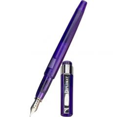 Rechizite scolare Zip..it Rapid Diplomat, Stilou DIPLOMAT Magnum, cu penita EF, din otel inoxidabil - demo purple - vectordirect.ro