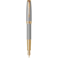 Pixuri Parker Parker, Stilou 18k Nib Parker Sonnet Royal Silver Mistral GT - vectordirect.ro