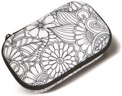 Zipit, Penar cu fermoar, ZIPIT Color In Storage box - Big Flowers - vectordirect.ro