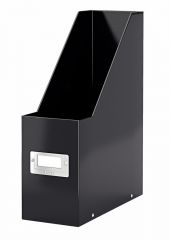 Suporturi cataloage Esselte Leitz, Suport vertical LEITZ WOW Click & Store, pentru documente, carton laminat, A4, negru - vectordirect.ro