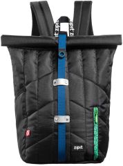 Zipit, Rucsac ZIPIT Puffer Premium - negru cu banda albastra - vectordirect.ro