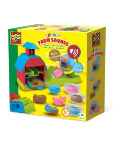 Ferma de jucarie cu sunete, forme de animale si plastilina