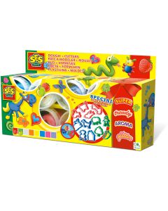 Plastilina si forme de taiat 8 x 90 gr