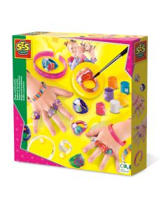 Set creativ pentru copii - Inele si bratari de decorat