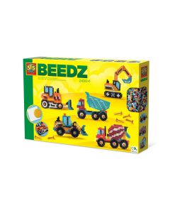 Set creativ Beedz - Margele de calcat Autovehicule de constructie