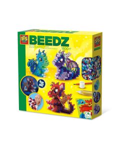 Set creativ Beedz - Margele de calcat Dragoni 3D Glow in the Dark