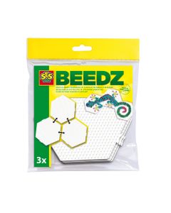 Set placi pentru margelele de calcat Beedz - 3 bucati hexagon
