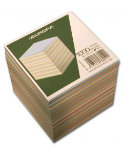 Rezerva cub hartie color 9x9x9cm AURORA