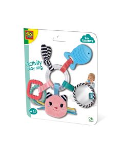 Jucarie senzoriala bebelusi - Inel cu activitati pisica Katy