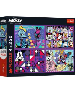 PUZZLE TREFL 4X250 DISNEY MICKEY MOUSE SI PRIETENII