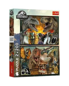 PUZZLE TREFL 2X200 JURRASIC WORLD LUME PREISTORICA