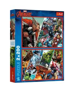 PUZZLE TREFL 2X200 MARVEL AVENGERS APARATORII LUMII