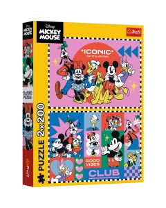 PUZZLE TREFL 2X200 DISNEY MICKEY MOUSE TIMP CU PRIETENII