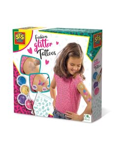 Set de tatuaje pentru copii - Personalizare in culori cu sclipici