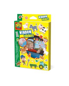 Set creativ - Autocolante pentru fereastra, Ferma