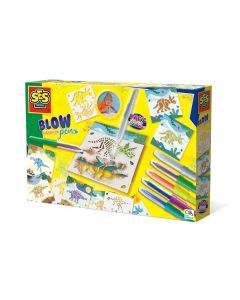 Set carioci colorate cu aerograf si matrite cu animale