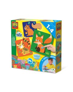My first - Set creativ de lipit cozi la animale