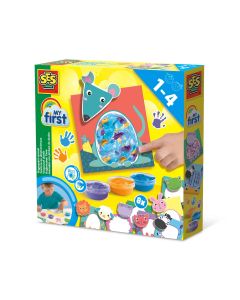 My first - Set acuarele pentru degete si tablouri cu animale