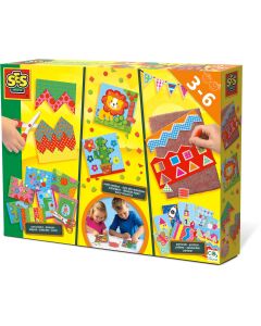 Set creativ - Invat sa tai, sa perforez si sa creez mozaicuri