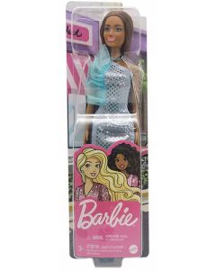PAPUSA BARBIE TINUTE STRALUCITOARE SATENA CU ROCHITA BLUE