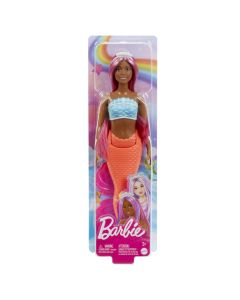 BARBIE DREAMTROPIA PAPUSA SIRENA CU PAR MAGENTA SI COADA PORTOCALIE