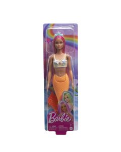 BARBIE DREAMTROPIA PAPUSA SIRENA CU PARUL ROZ SI COADA PORTOCALIE