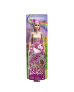 BARBIE PAPUSA BARBIE CU PARUL BLOND SI ROZ