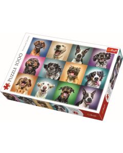 PUZZLE TREFL 1000 PORTRET CATELUSI SIMPATICI