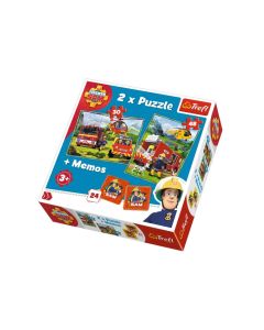 PUZZLE TREFL 2IN1 MEMO POMPIERII IN ACTIUNE