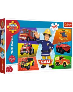 PUZZLE TREFL 100 MASINILE POMPIERULUI SAM