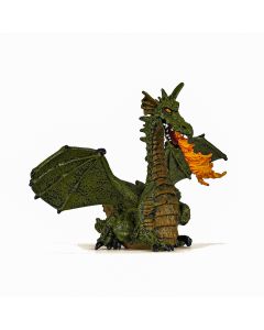 PAPO FIGURINA DRAGON VERDE INARIPAT CU FLACARA