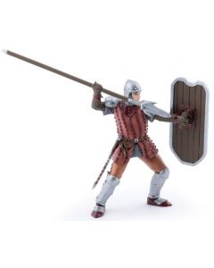 PAPO FIGURINA CAVALER CU SULITA SI SCUT ROSU