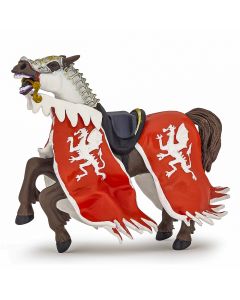 PAPO FIGURINA CALUL REGELUI CU BLAZON DRAGON ROSU