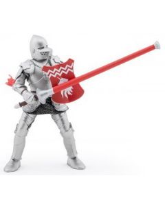 PAPO FIGURINA CAVALER CU SULITA SI SCUT ROSU
