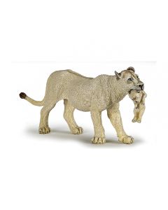 PAPO FIGURINA LEOAICA ALBA CU PUI