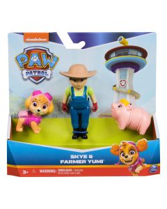 PATRULA CATELUSILOR SET FIGURINE EROI DE SALVARE SKYE SI FARMER YUMI