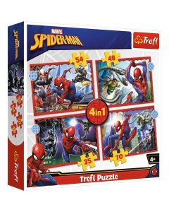 PUZZLE TREFL 4IN1 SPIDERMAN - EROUL SPIDERMAN
