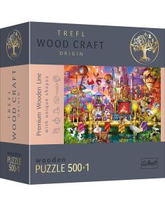 PUZZLE TREFL DIN LEMN 500+1 PIESE LUMEA MAGICA