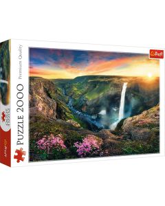 PUZZLE TREFL 2000 CASCADA HAIFOSS ISALNDA