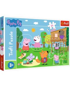 PUZZLE TREFL 24 MAXI PEPPA PIG DISTRACTIA DIN IARBA