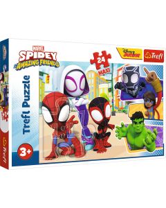 PUZZLE TREFL 24 MAXI SPIDEY SI PRIETENII LUI EXTRAORDINARI