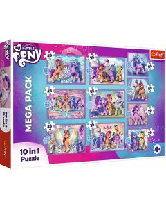 PUZZLE TREFL 10IN1 MY LITTLE PONY -  PONEII STRALUCITORI