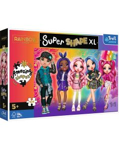 PUZZLE TREFL PRIMO SUPER SHAPE XXL 104 RAINBOW HIGH