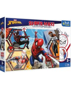 PUZZLE TREFL PRIMO  24 SUPER MAXI DISNEY SPIDERMAN IN ACTIUNE