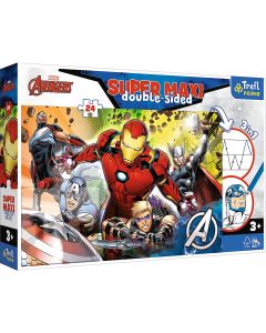 PUZZLE TREFL PRIMO  24 SUPER MAXI DISNEY  MARVEL RAZBUNATORII PUTERNICI