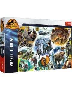 PUZZLE TREFL 1000 JURASSIC WORLD PE URMELE DINOZAURILOR