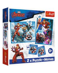 PUZZLE TREFL 2IN1 MEMO AVENGERS EROII IN ACTIUNE