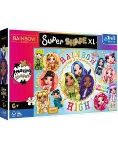 PUZZLE TREFL PRIMO SUPER SHAPE XXL 160 RAINBOW HIGH PRIETENELE COLORATE