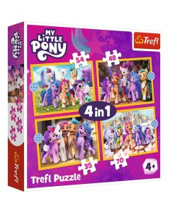 PUZZLE TREFL 4IN1 MY LITTLE PONY SA CUNOASTEM PONEII